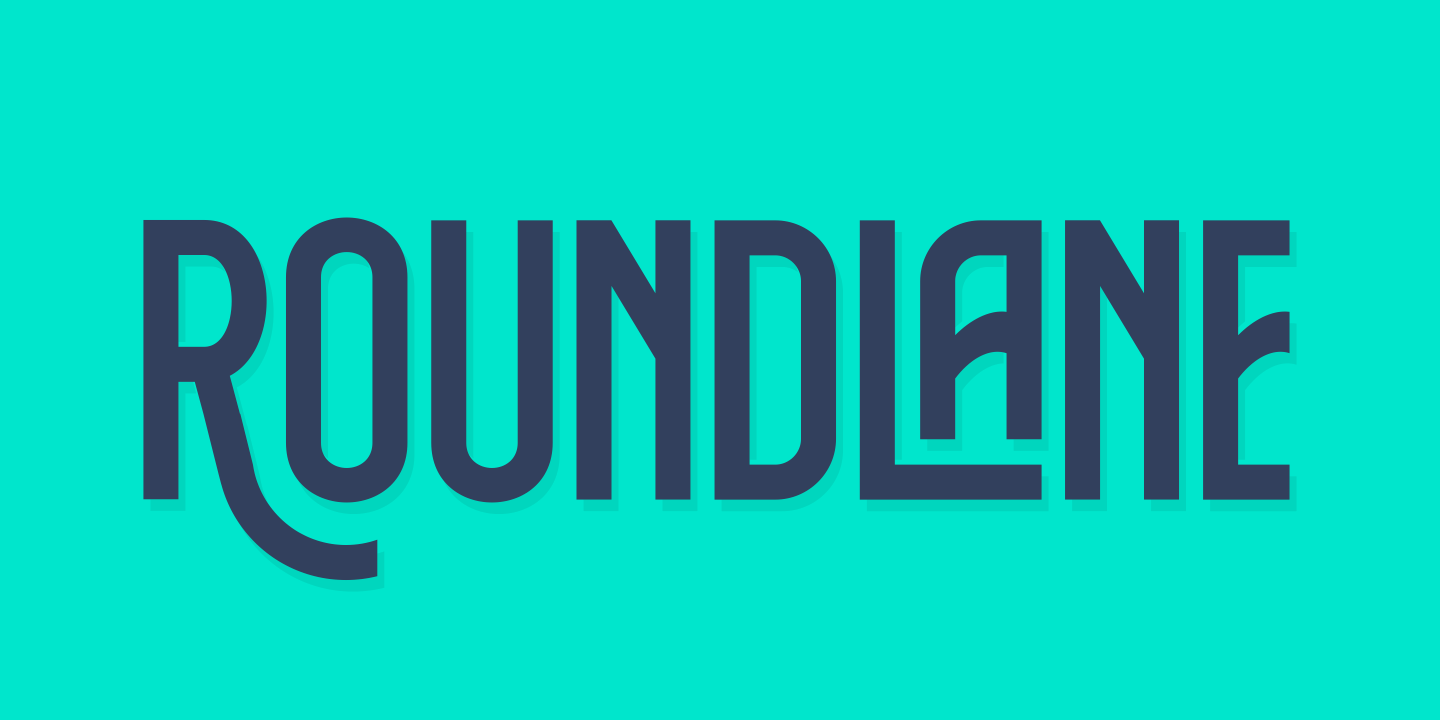 Пример шрифта Roundlane